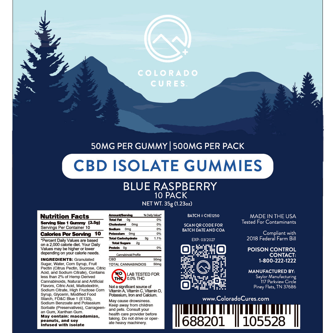 CBD Isolate Gummies - 5 Count Master Box