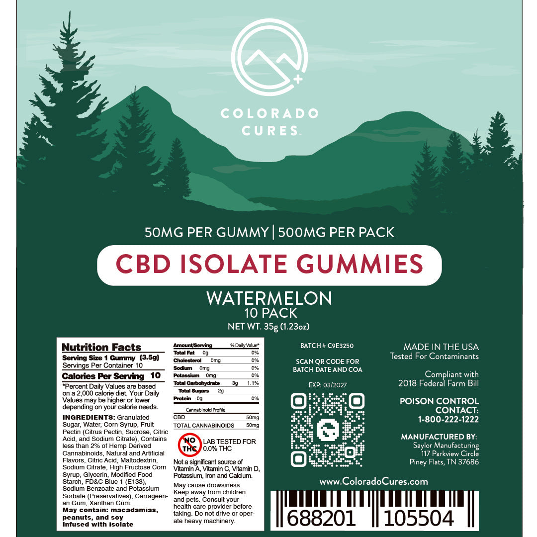 CBD Isolate Gummies - 5 Count Master Box