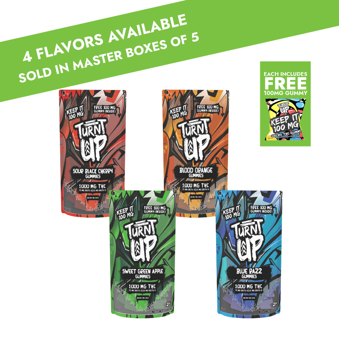 THC Gummies 1100mg Bags - 5 Count Master Box